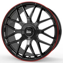 MAM GT1 black painted lip red