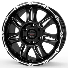 Borbet CW8 black rim window polished matt