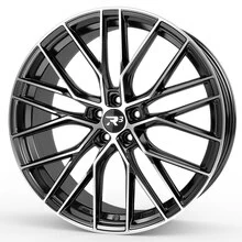 R3 Wheels R3H06 schwarz glänzend poliert